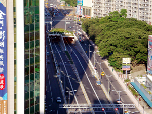 迎接高雄捷運橘線，中正路地下道今率先舉行通車儀式